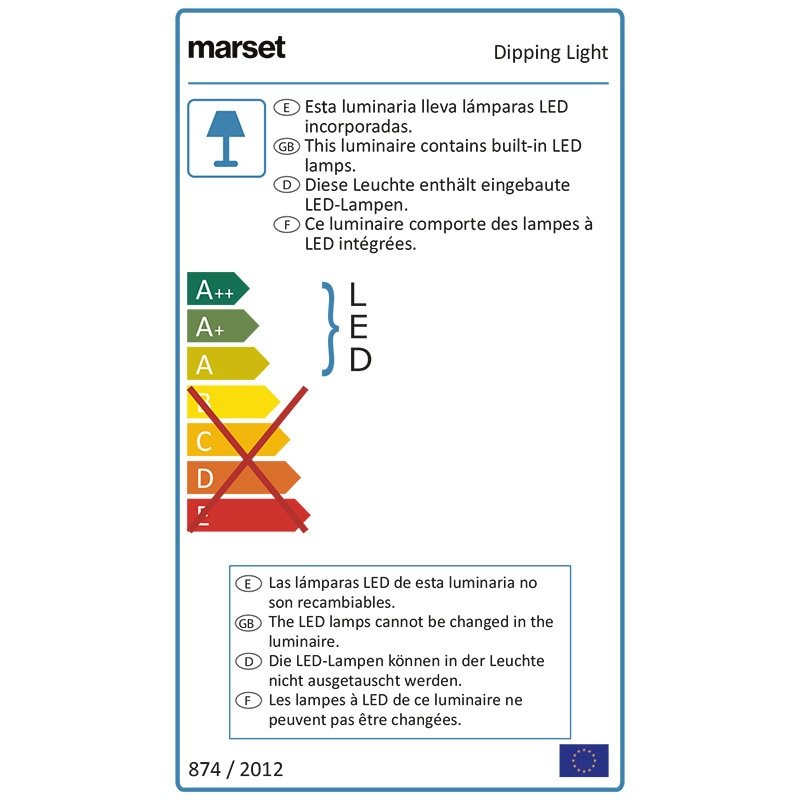 Marset DIPPING LIGHT Akku-/ Tischleuchte