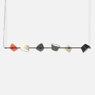 Marset TAM TAM 6 Pendelleuchte, farbig